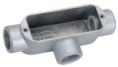 comprar Tipo de cuerpo rígido roscado color gris del conducto resistencia a la corrosión del cuerpo del conducto de T online manufacture