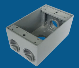 comprar Color a prueba de mal tiempo del gris de la caja del receptáculo de la caja eléctrica impermeable del aluminio online manufacture